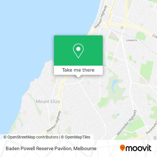 Baden Powell Reserve Pavilion map