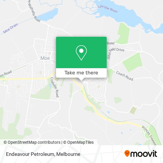 Endeavour Petroleum map