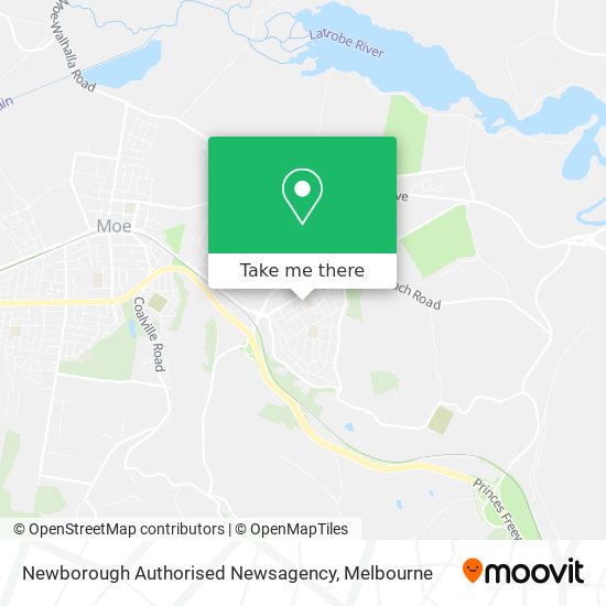 Mapa Newborough Authorised Newsagency