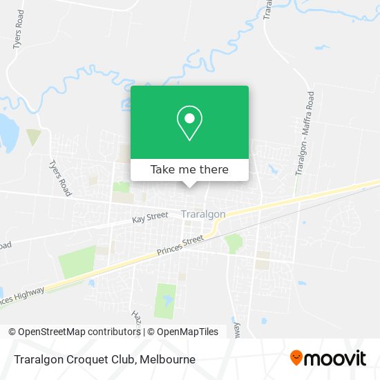 Traralgon Croquet Club map