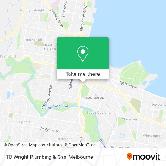 TD Wright Plumbing & Gas map