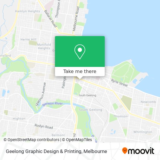 Geelong Graphic Design & Printing map