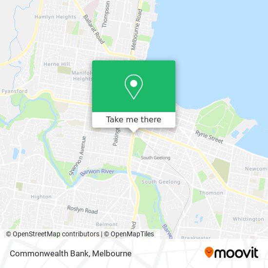 Commonwealth Bank map