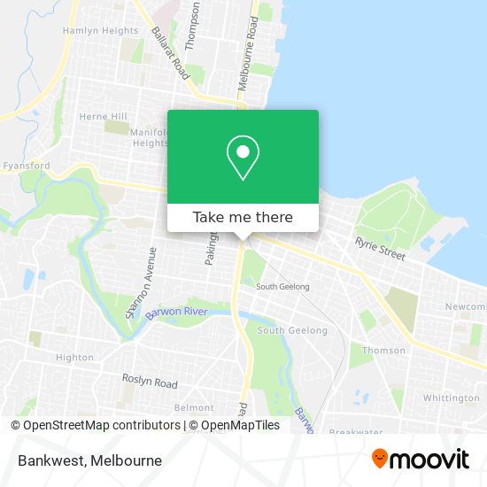 Bankwest map