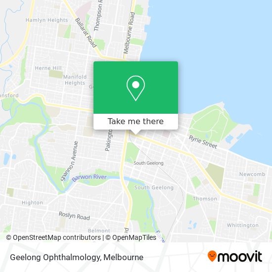 Geelong Ophthalmology map