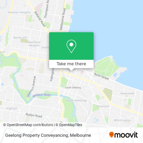Geelong Property Conveyancing map