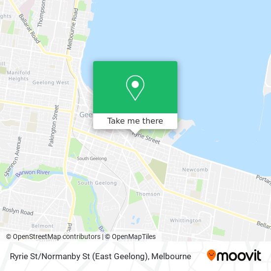 Ryrie St / Normanby St (East Geelong) map