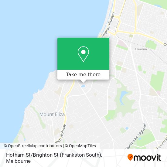 Hotham St / Brighton St (Frankston South) map