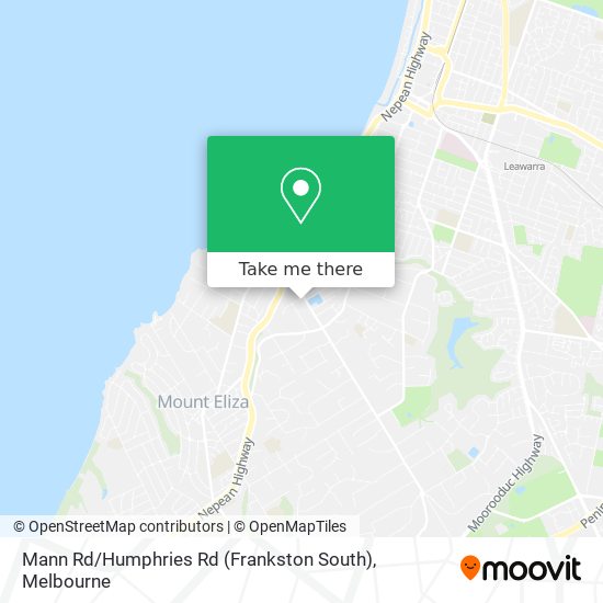 Mann Rd / Humphries Rd (Frankston South) map