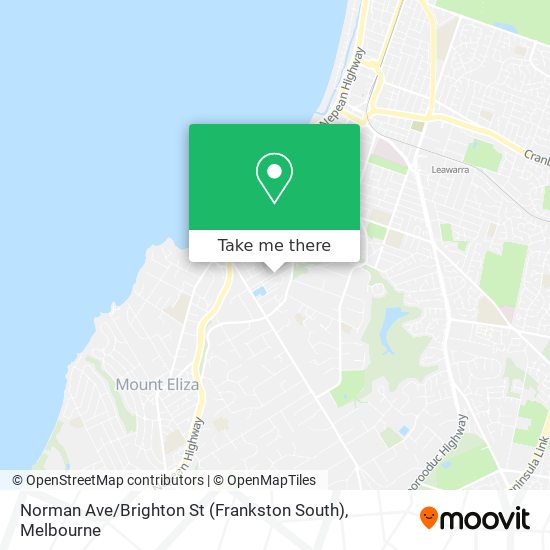 Norman Ave / Brighton St (Frankston South) map