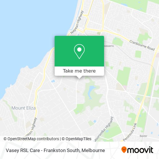 Vasey RSL Care - Frankston South map