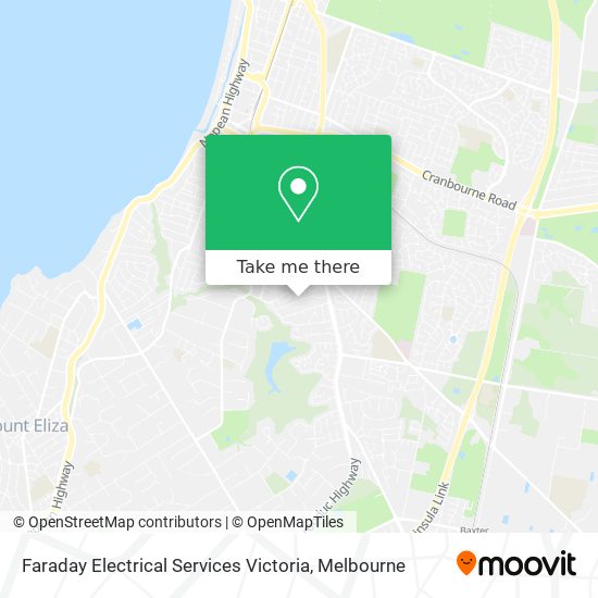 Mapa Faraday Electrical Services Victoria