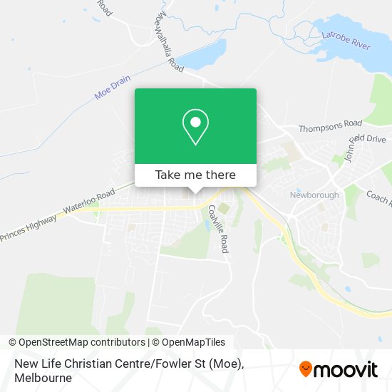 New Life Christian Centre / Fowler St (Moe) map