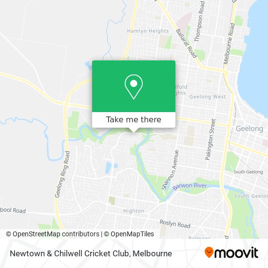 Newtown & Chilwell Cricket Club map