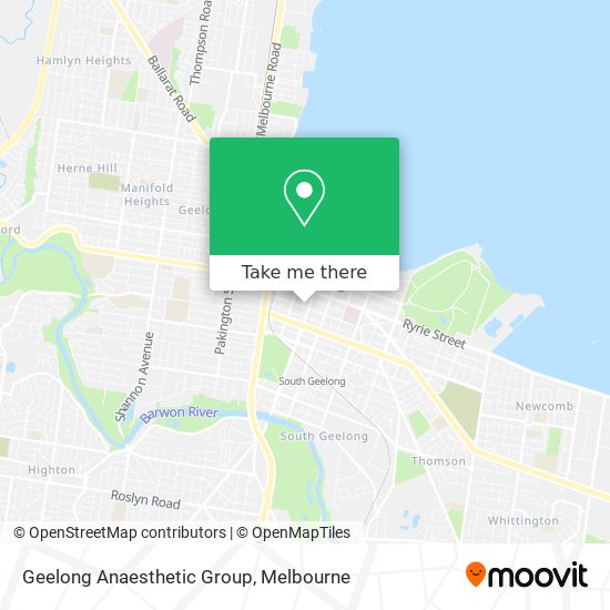 Geelong Anaesthetic Group map