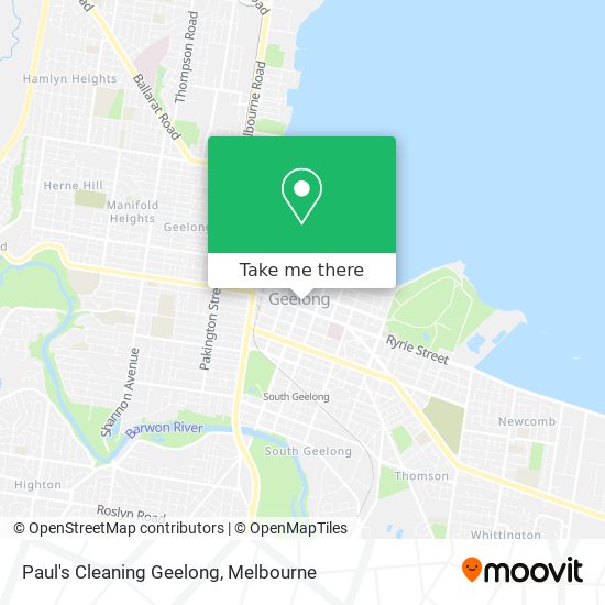 Mapa Paul's Cleaning Geelong