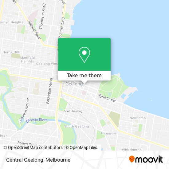 Central Geelong map