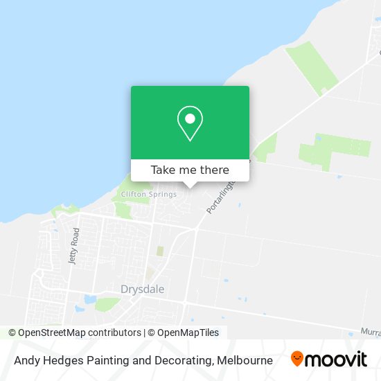 Andy Hedges Painting and Decorating map