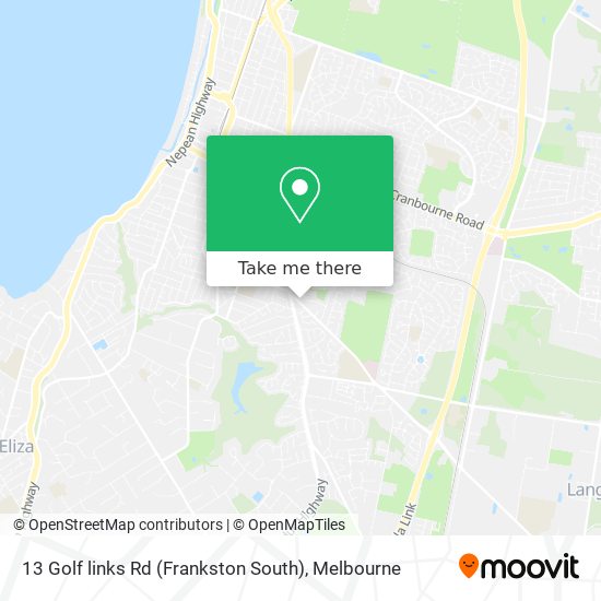 13 Golf links Rd (Frankston South) map