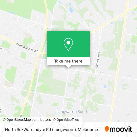 Mapa North Rd / Warrandyte Rd (Langwarrin)