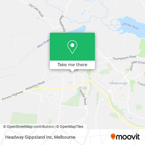 Headway Gippsland Inc map