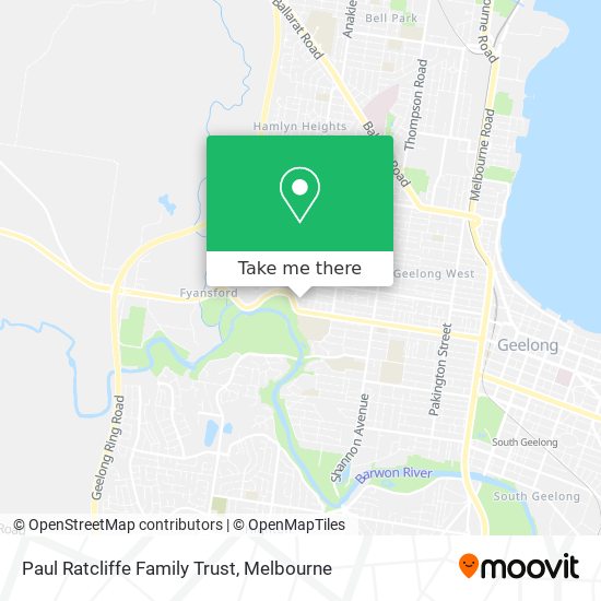 Paul Ratcliffe Family Trust map