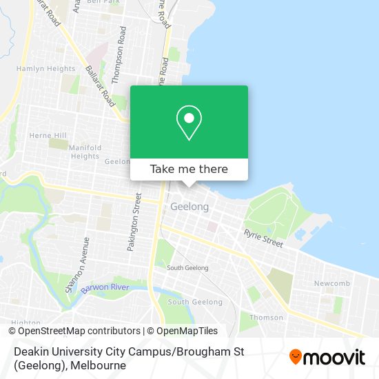 Deakin University City Campus / Brougham St (Geelong) map