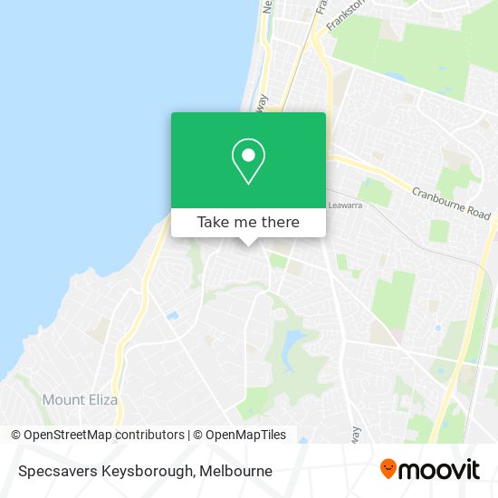 Mapa Specsavers Keysborough