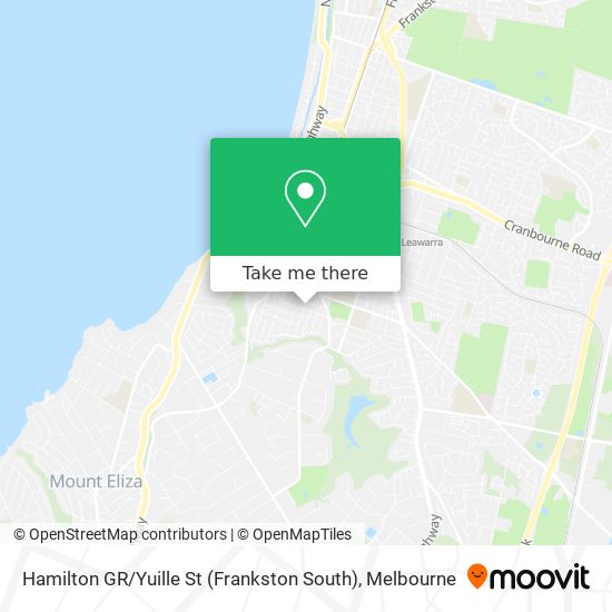 Mapa Hamilton GR / Yuille St (Frankston South)