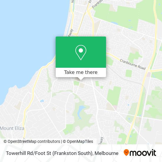 Mapa Towerhill Rd / Foot St (Frankston South)