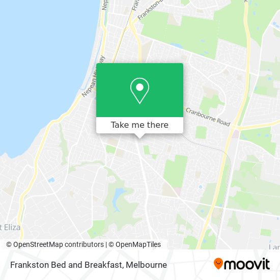 Frankston Bed and Breakfast map