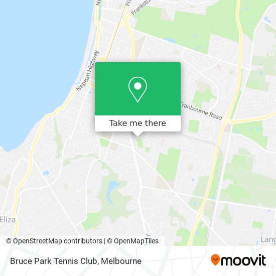 Mapa Bruce Park Tennis Club