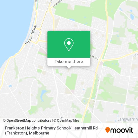 Mapa Frankston Heights Primary School / Heatherhill Rd