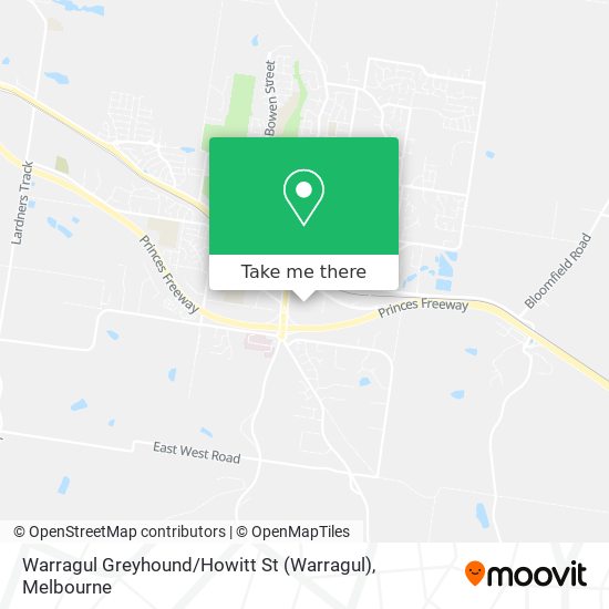 Warragul Greyhound / Howitt St map