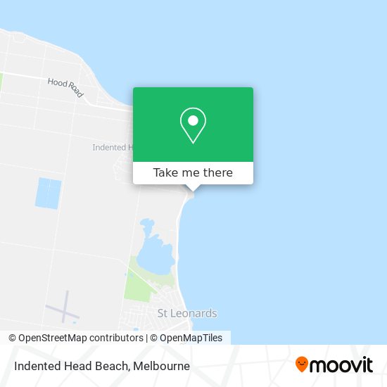 Indented Head Beach map