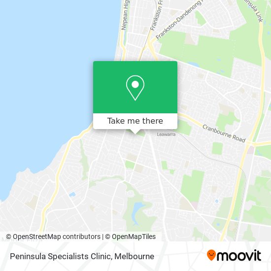 Peninsula Specialists Clinic map