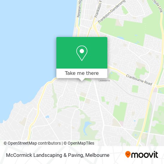 McCormick Landscaping & Paving map