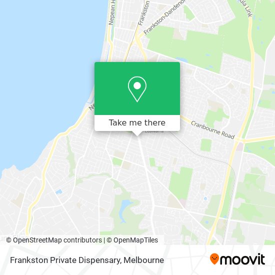 Frankston Private Dispensary map