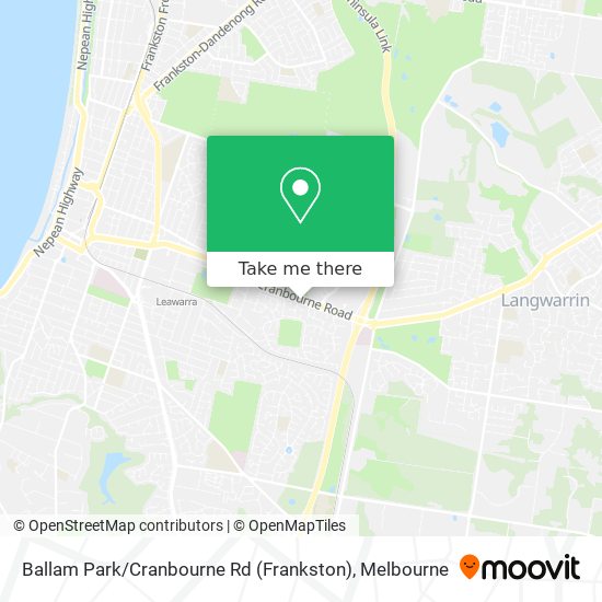 Mapa Ballam Park / Cranbourne Rd (Frankston)