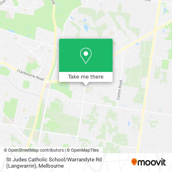 Mapa St Judes Catholic School / Warrandyte Rd (Langwarrin)