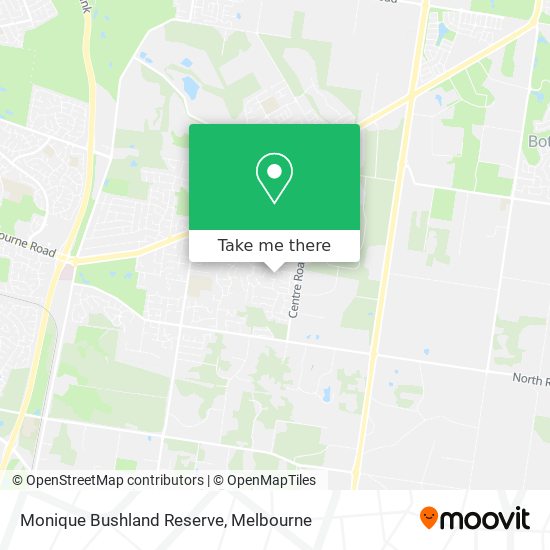 Monique Bushland Reserve map