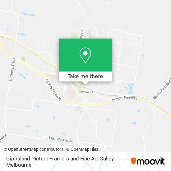 Gippsland Picture Framers and Fine Art Galley map