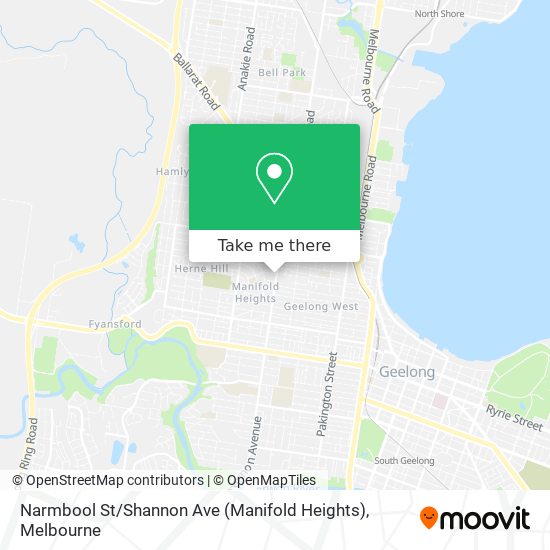 Narmbool St / Shannon Ave (Manifold Heights) map