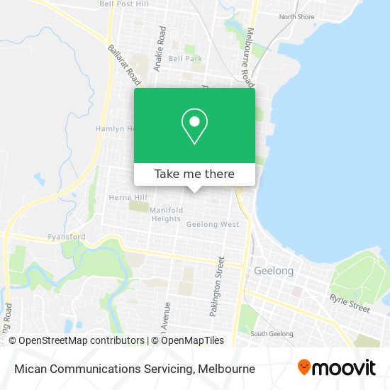 Mican Communications Servicing map