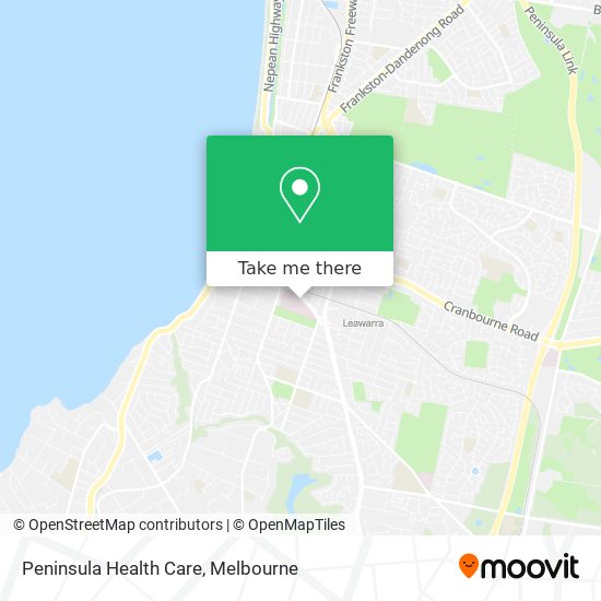 Peninsula Health Care map