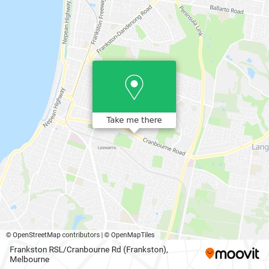 Frankston RSL / Cranbourne Rd map