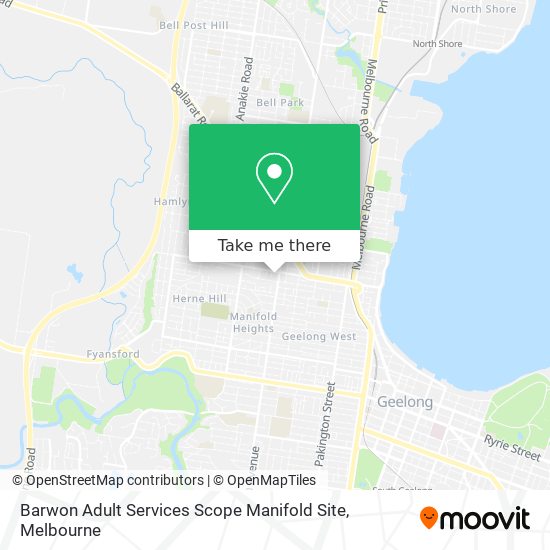 Barwon Adult Services Scope Manifold Site map