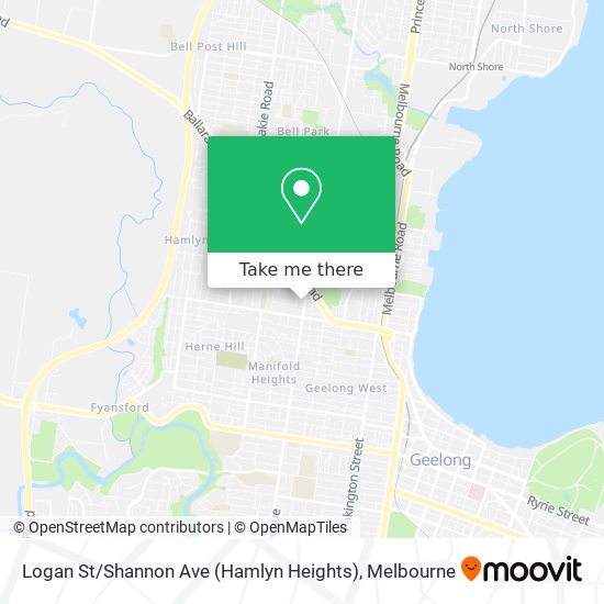 Mapa Logan St / Shannon Ave (Hamlyn Heights)