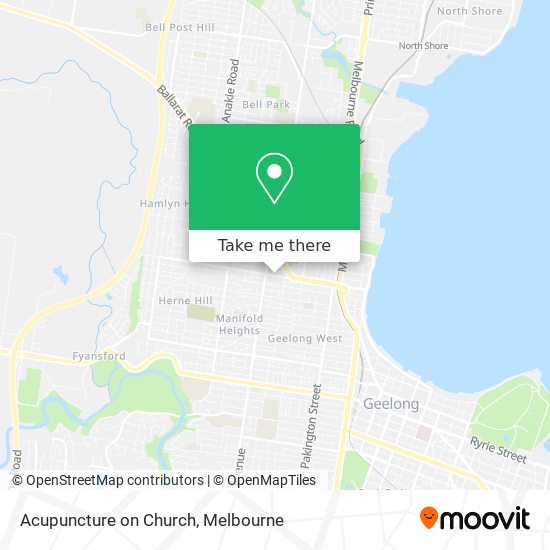 Acupuncture on Church map