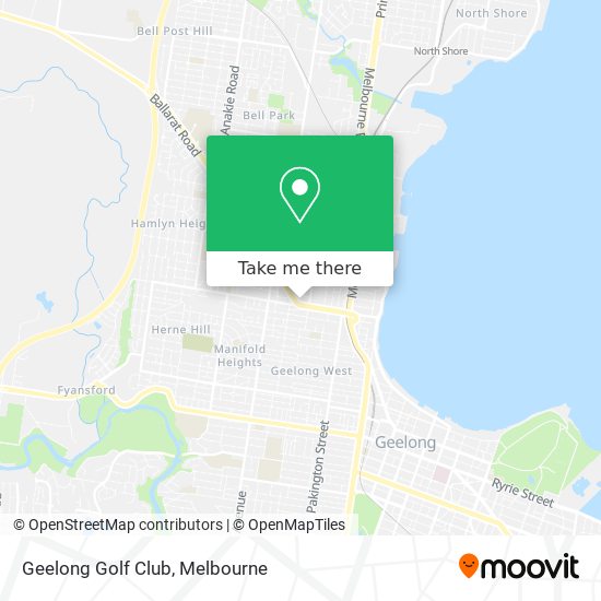 Geelong Golf Club map